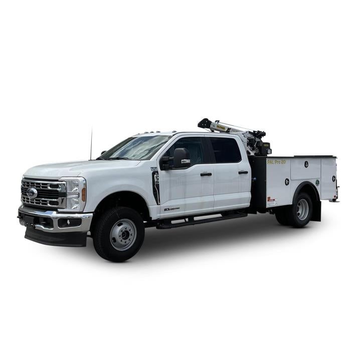 2026 Ford F-350 XL in Oxford White — front three-quarter view