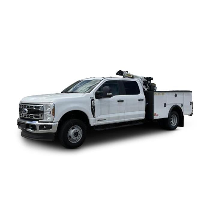 2026 Ford F-350 XL in Oxford White — front three-quarter view