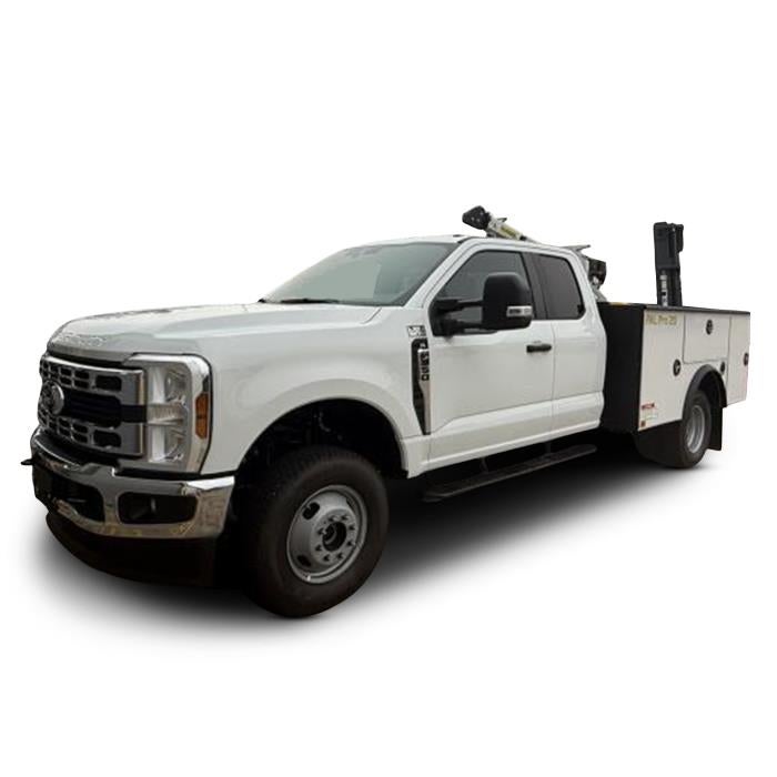 2026 Ford F-350 XL in Oxford White — front three-quarter view
