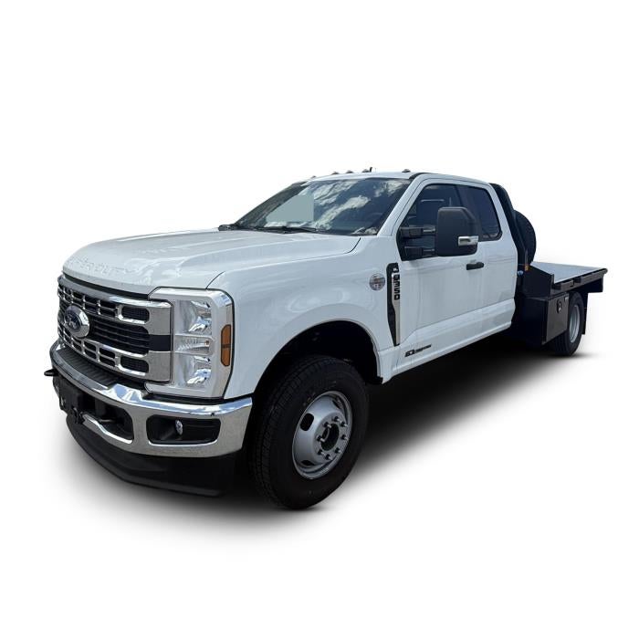 2025 Ford F-350 XL in Oxford White — front three-quarter view
