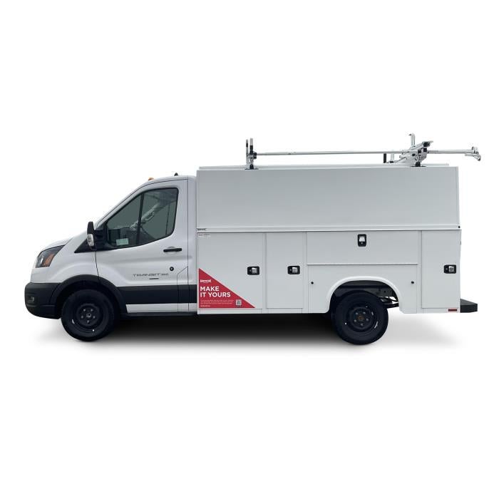 2025 Ford Transit-350 XL in Oxford White — front three-quarter view