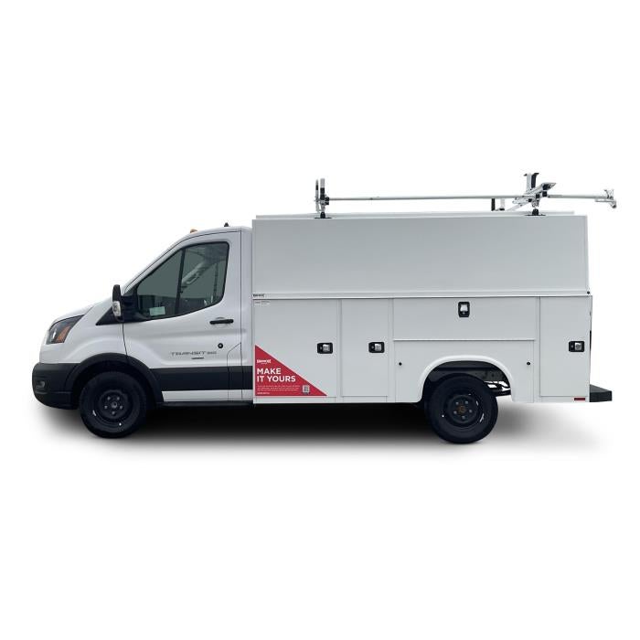 2025 Ford Transit-350 XL in Oxford White — front three-quarter view