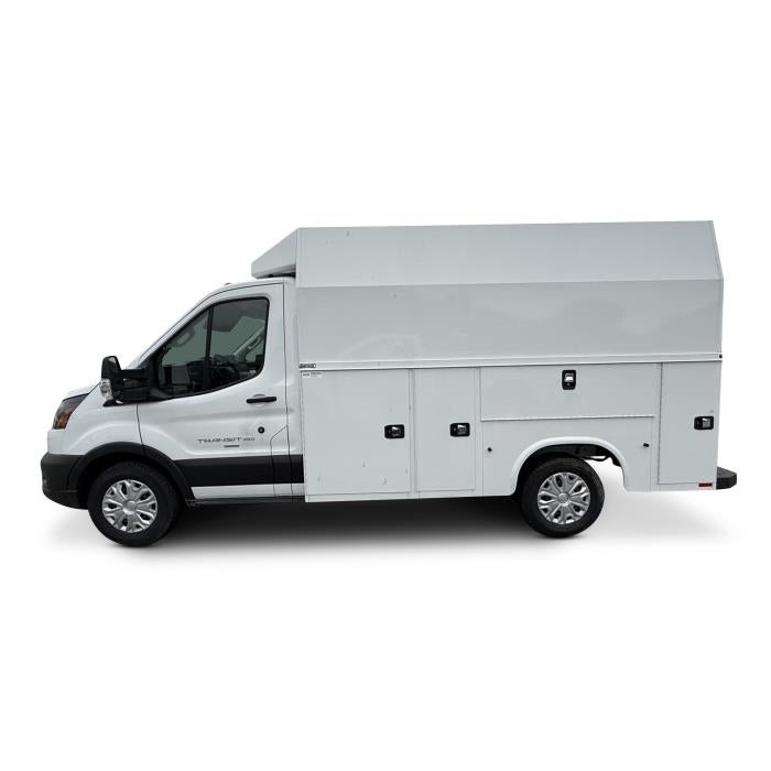 2025 Ford Transit-350 XL in Oxford White — front three-quarter view