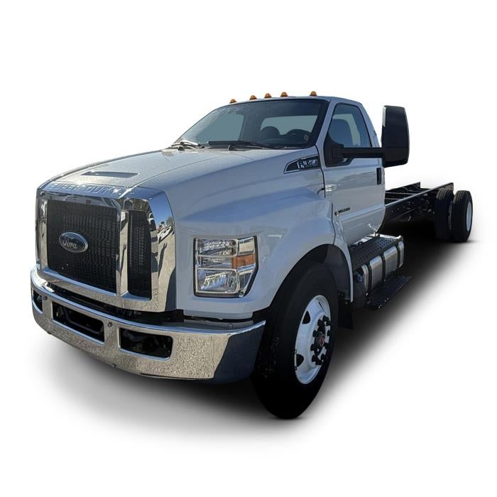2027 Ford F-650 Preferred in Oxford White — front three-quarter view