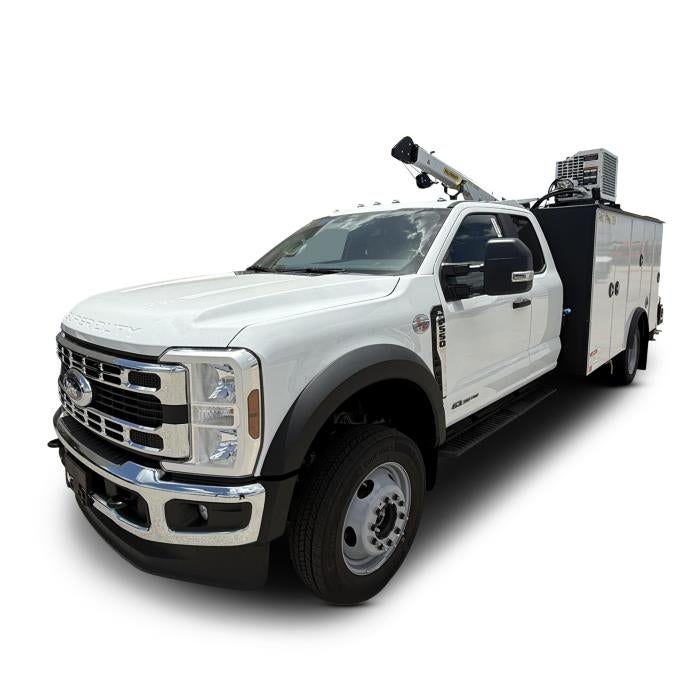 2026 Ford F-550 XL in Oxford White — front three-quarter view