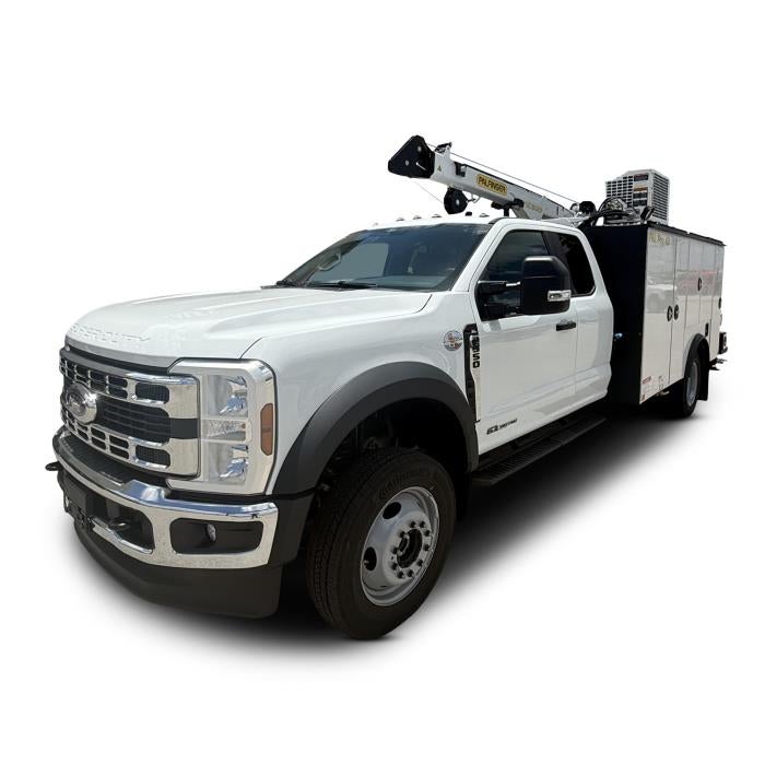 2026 Ford F-550 XL in Oxford White — front three-quarter view