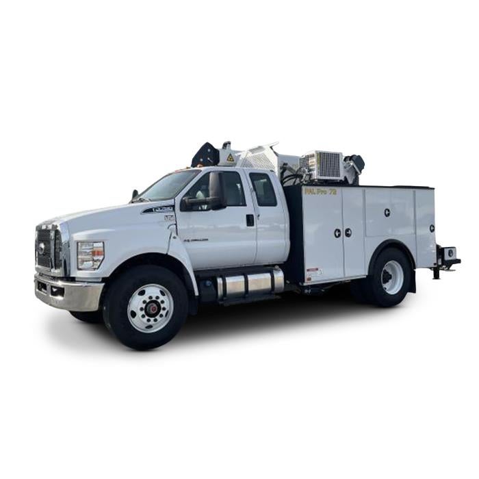 2026 Ford F-750 Standard in Oxford White — front three-quarter view