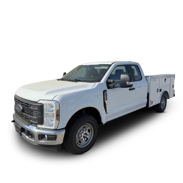 2026 Ford F-250 XL in Oxford White — front three-quarter view