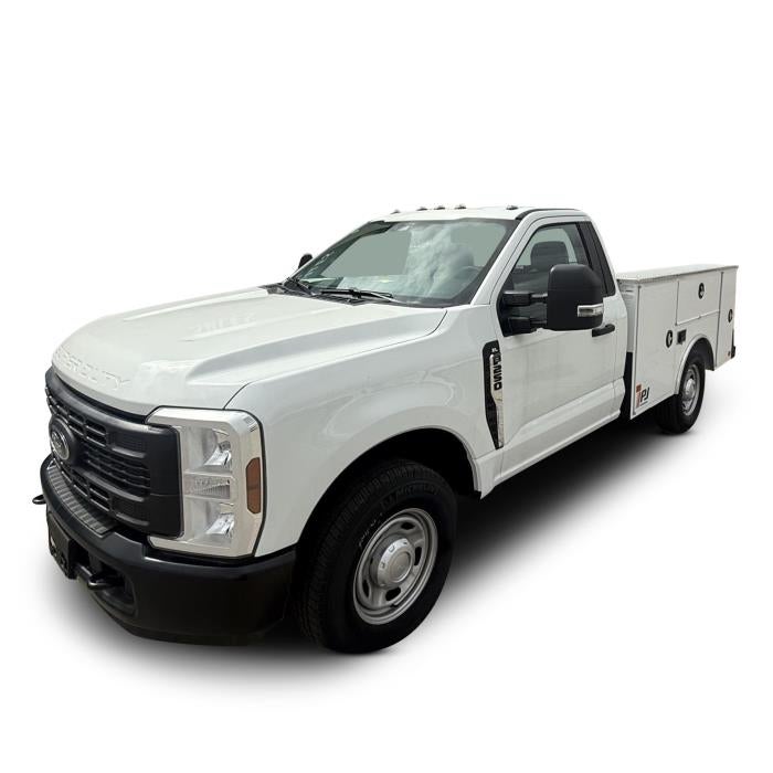 2025 Ford F-250 XL in Oxford White — front three-quarter view