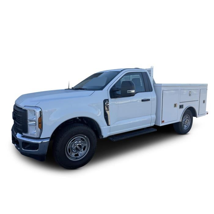 2025 Ford F-250 XL in Oxford White — front three-quarter view